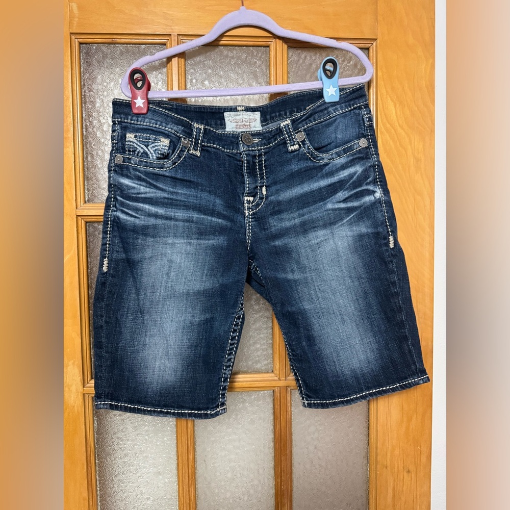 Big Star Dark Blue Jean Shorts for Women